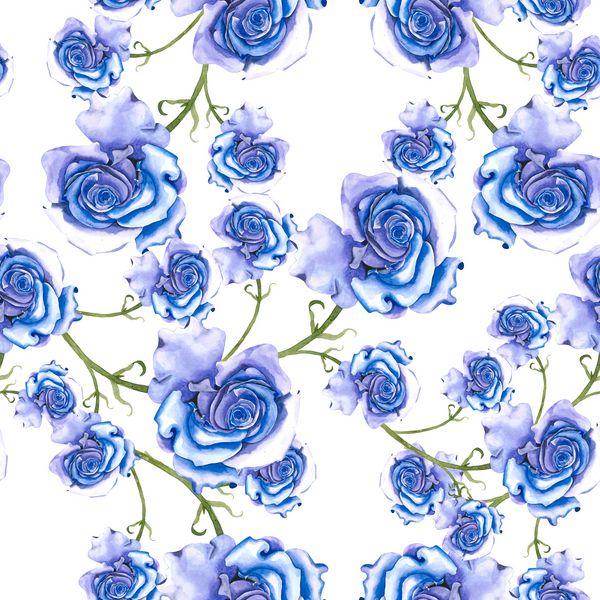 الگوی آبرنگ رنگ ساخته شده از گل رز