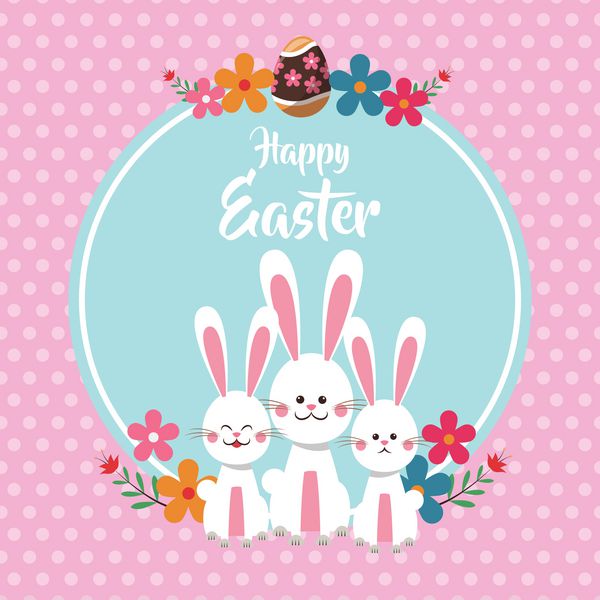 عید پاک مبارک پس زمینه ناز bunnies ناز گل