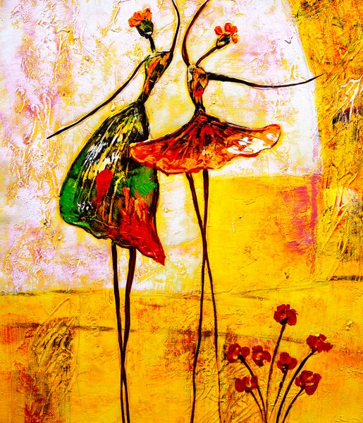 نقاشی روغنی باله
