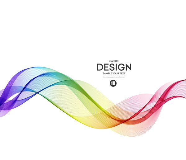 پس زمینه بردار موج رنگین کمان موج های موج دار برای بروشور وب سایت طراحی بروشور موج طیف رنگ رنگین کمان
