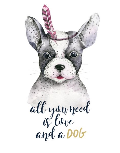 پرتره آبرنگ نزدیک از سگ ناز جدا شده بر روی زمینه سفید دست حیوان خانگی خانگی شیرین کشیده شده است طراحی کارت پستال حیوانات کارت پستال