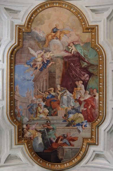 رم ایتالیا 5 سپتامبر 2017 سقف کلیسای کاتولیک Basilica di San Pietro در Vincoli