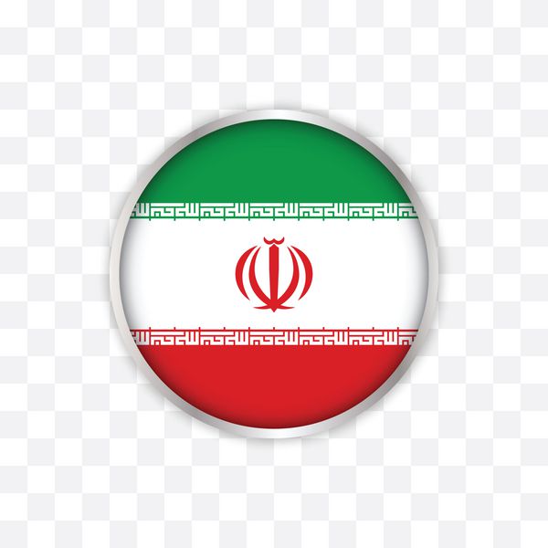 تصویر پرچم ایران با پس زمینه شفاف جدا شده