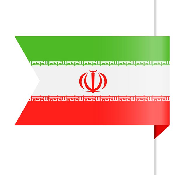 نماد نشانگر وکتور پرچم ایران تصویر