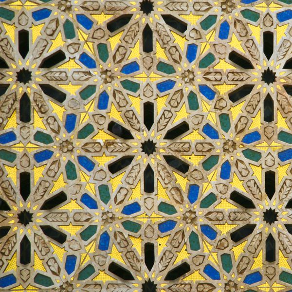 جزئیات موزائیک شرقی مسجد حسن دوم کازابلانکا بهترین مراکش