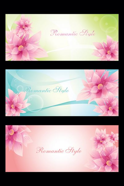 مجموعه کارتهای سبک عاشقانه با گلهای زیبا