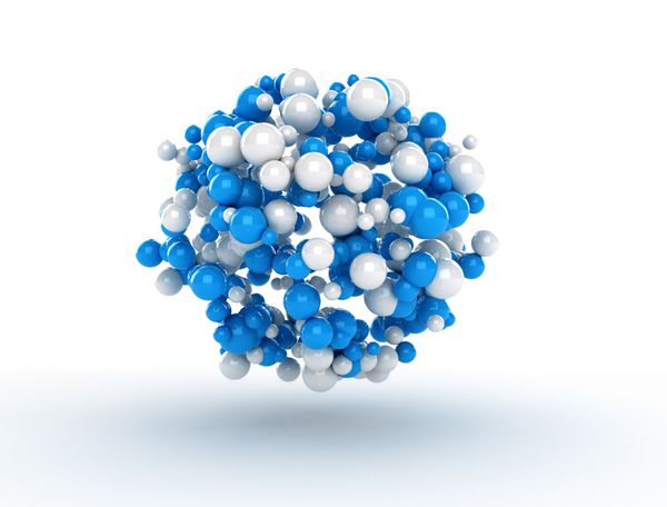 مولکولهای کره ای انتزاعی 3D