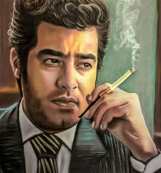 پوستر نقاشی شهاب حسینی در سریال شهرزاد در نقش قباد دیوان سالار