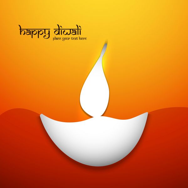 جشنواره هندی رنگارنگ مبارک Diwali کارت پستال