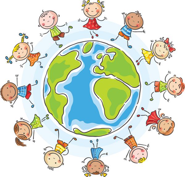 کودکان با ملیت های مختلف در سراسر جهان