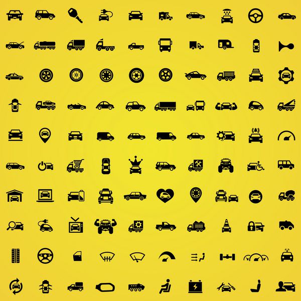 100 نماد ماشین