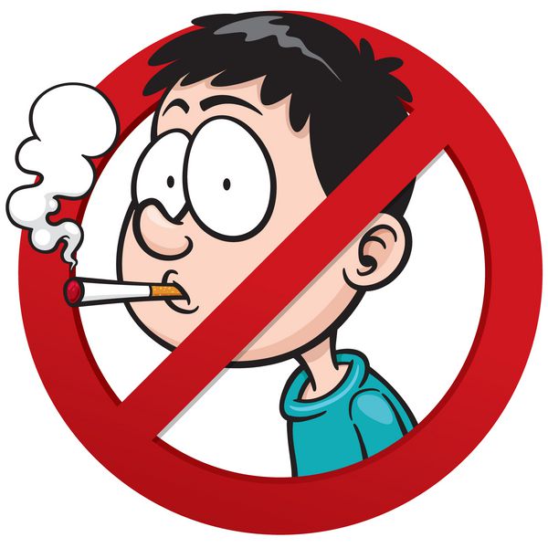 تصویر برداری بدون علامت سیگار کشیدن