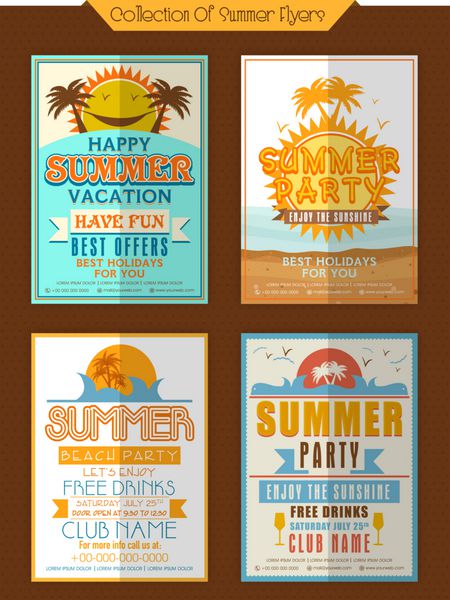 مجموعه آگهی های تابستانی تابستانی