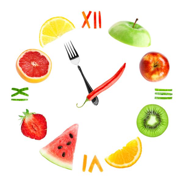 ساعت غذا با میوه