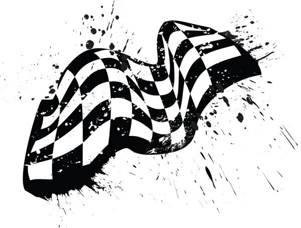 طراحی بردار پرچم مسابقه پرچم دار