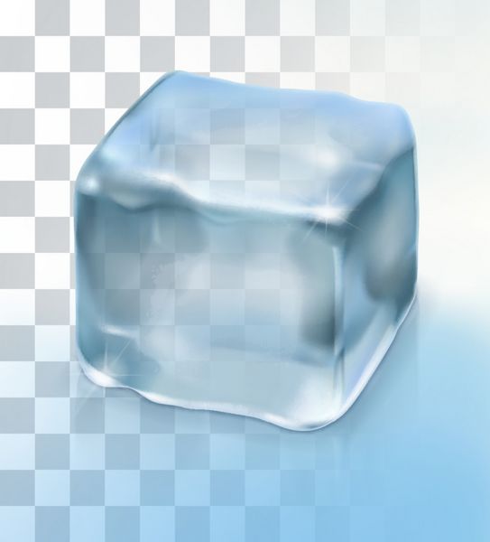 مکعب یخ شیء بردار با شفافیت
