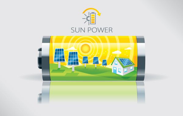 باتری آفتاب سازگار با محیط زیست