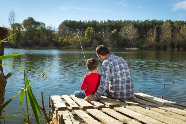 ماهیگیری پدر و پسر