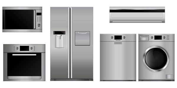 لوازم خانگی مجموعه وسایل آشپزخانه خانگی اجاق گاز مایکروویو و برقی ماشین ظرفشویی یخچال سیستم اسپلیت ماشین لباسشویی