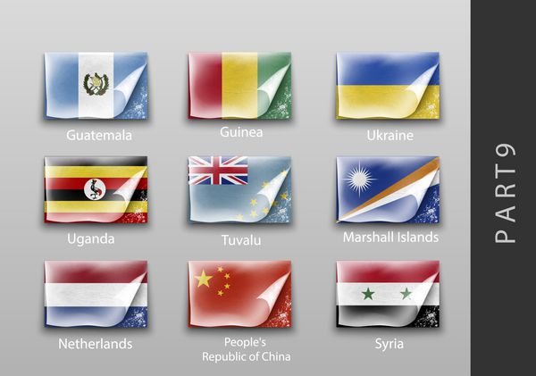 پرچمهای همه کشورها نوار نقاب کشیده شده