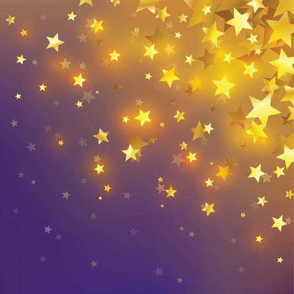 زمینه جادویی انتزاعی با ستاره های درخشان