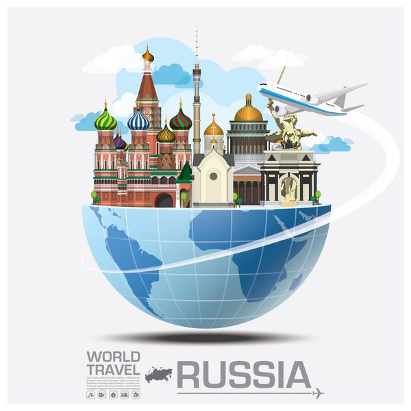 سفرهای جهانی روسیه و سفرهای اینفوگرافیک