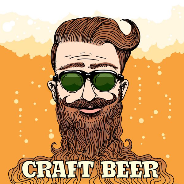 موضوع Hipster Craft Beer