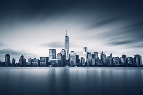 شهر نیویورک منهتن با مرکز جدید تجارت جهانی One