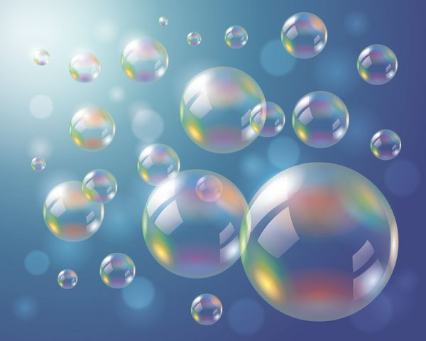 پس زمینه حباب های صابون پرونده بردار Eps10 حاوی اشیاء شفاف است
