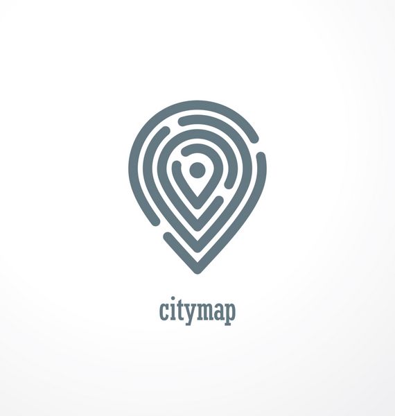 مفهوم نماد خلاق نقشه شهر