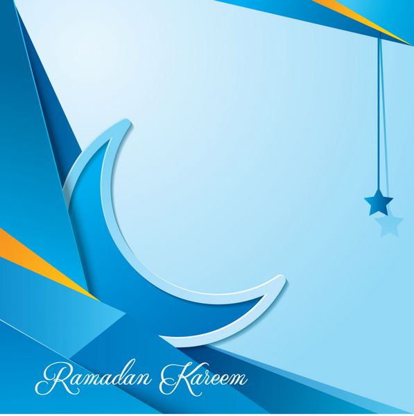 طرح پس زمینه رمضان کریم برای تبریک