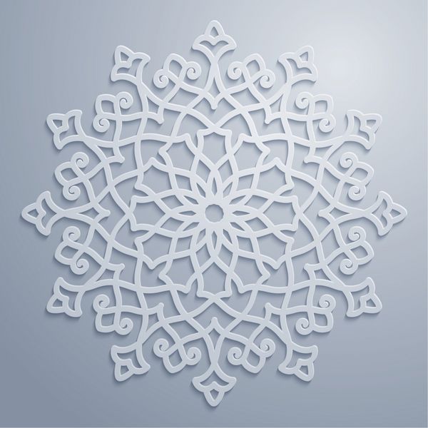 الگوی تزئینی گرد عربی