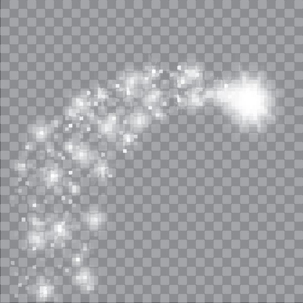 یک دنباله دار روشن با شهاب جلوه نور تصویر برداری