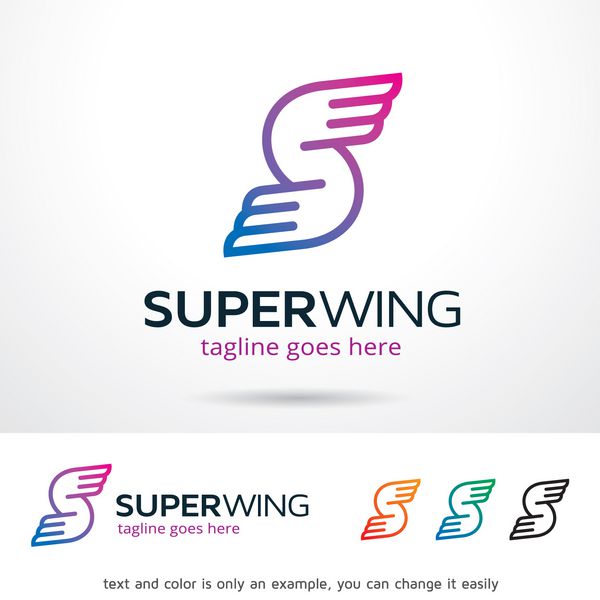 وکتور طراحی الگوی سوپر Wing Letter S Sector