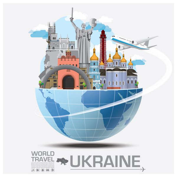 سفر جهانی و سفرهای جهانی اینفوگرافیک اوکراین
