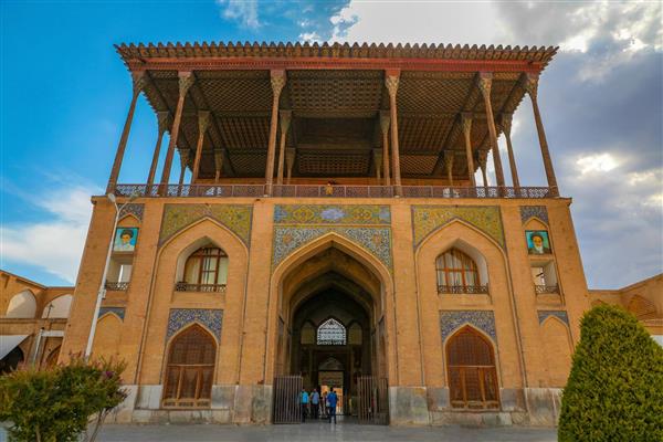 عالی قاپو اصفهان عکاسی نمای اصلی ساختمان