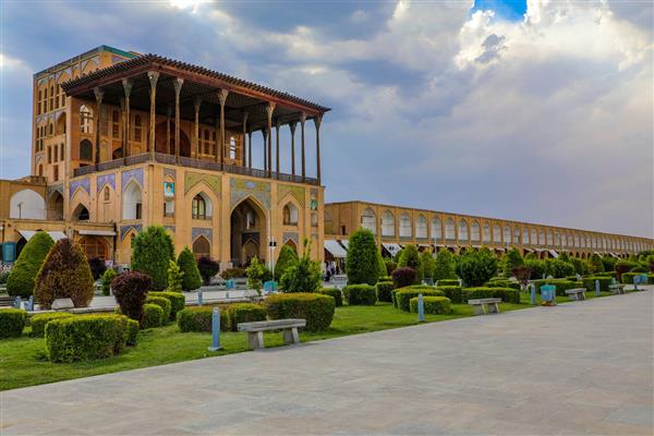 عالی قاپو اصفهان عکاسی پرسپکتیو نمای ساختمان