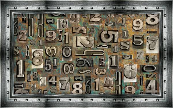 تابلو دکوراتیو حروف فلزی اعداد کلیشه پوستر دیواری