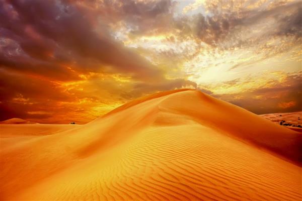 غروب زیبای آفتاب در مراکش