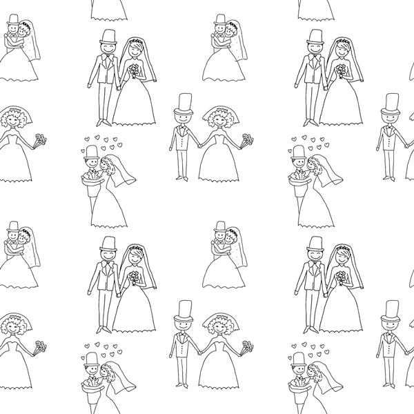 الگوی یکپارچه داماد و عروس