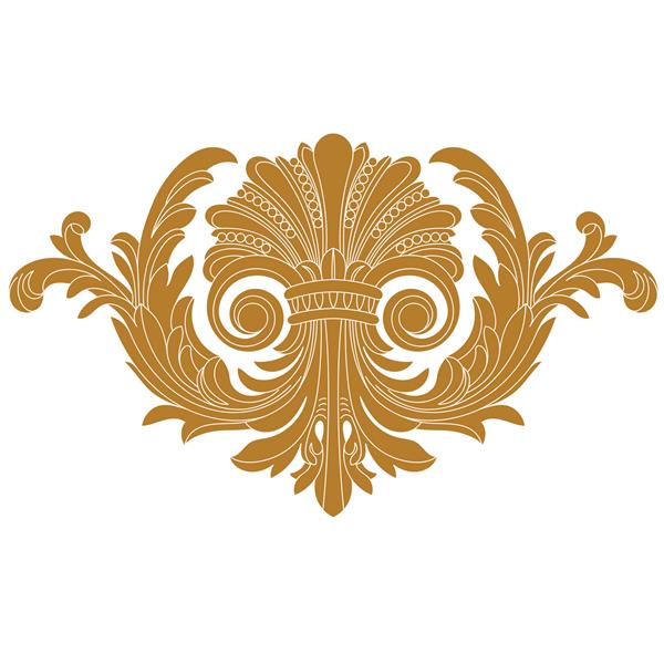 زیور آلات باروک طلایی عناصر طراحی تزئینی وکتور خوشنویسی فیلیگر شما می توانید برای تزیین عروسی کارت تبریک و برش لیزری استفاده کنید