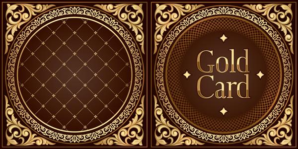 کارت طلا - الگوی تزئینی