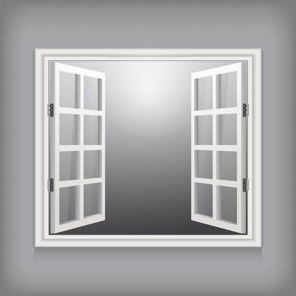 پنجره باز الگوی وکتور برای طراحی