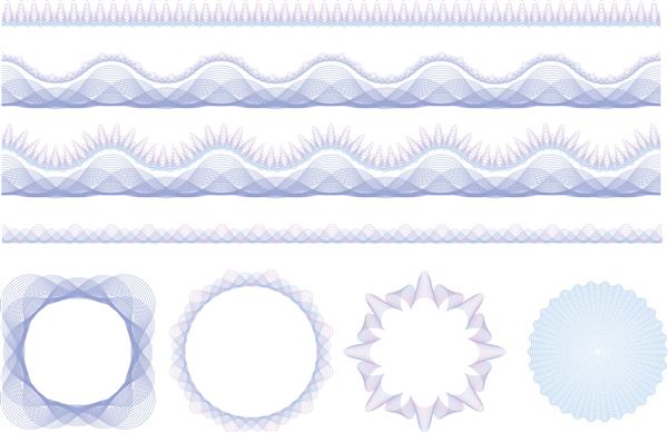 مجموعه ای از الگوهای بدون درز امنیتی روزتا قلم موهای الگو شامل ایجاد طرح های خود آسان است