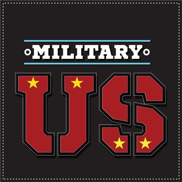 بخش دانشگاه تیم ایالات متحده تایپوگرافی نشان آرم برچسب ورزش نظامی گرافیک تی شرت برای لباس نسخه تاریک