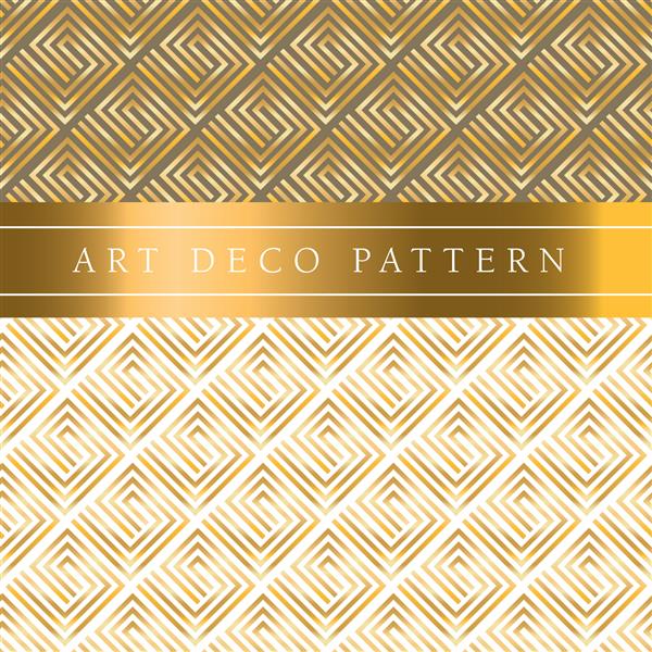 الگوی طراحی انتزاعی طلای لوکس الگوی یکپارچه وکتور سفید و طلایی