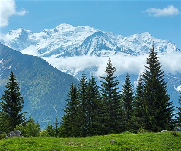 توده کوه مون بلان دره شامونی فرانسه سفر طبیعی پیاده روی زیبا در تعطیلات طبیعی