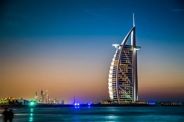 دبی امارات متحده عربی اولین هتل لوکس هفت ستاره جهان برج العرب