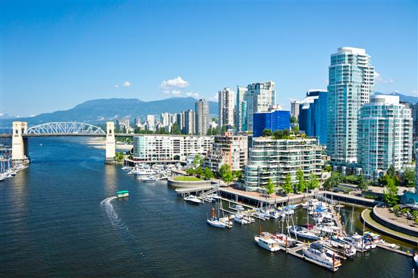 نمایی زیبا از ونکوور بریتیش کلمبیا کانادا
