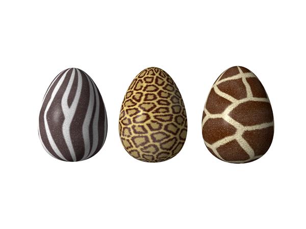 تخم مرغ های عید پاک به سبک آفریقایی - تصویر سه بعدی